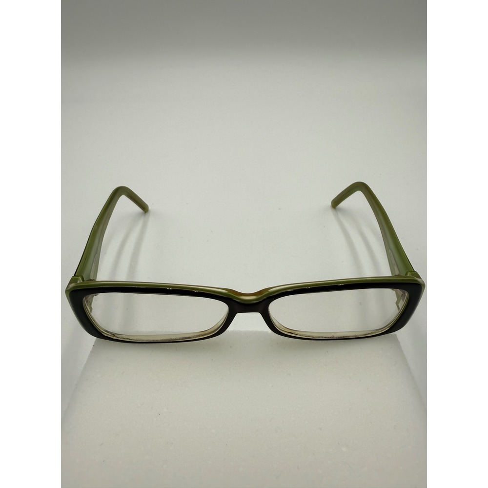 Calvin Klein Eyeglasses Womens 52-18-130 Green Black Good Vintage 2000s Italy